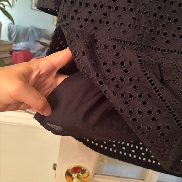 Vineyard Vines Black Eyelet Shift Dress - Picture 4 of 6